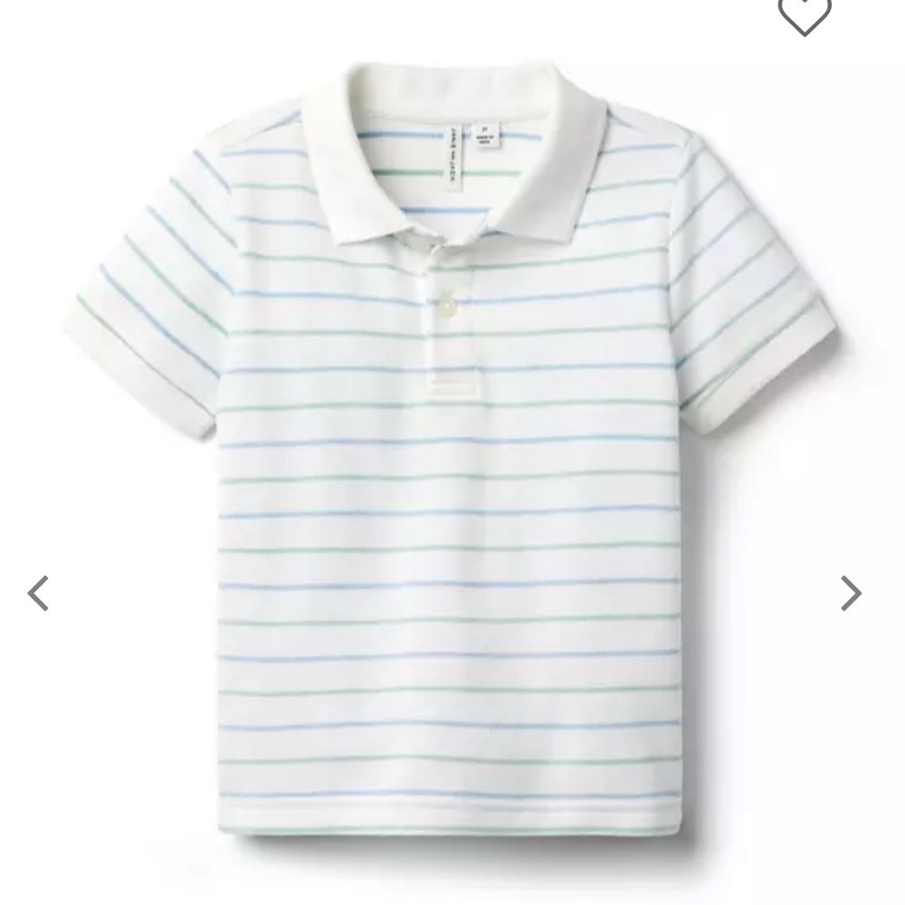 Janie and Jack The Striped Pique Polo
